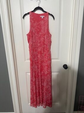 Tommy Hilfiger Coral Floral Sleeveless Maxi Dress